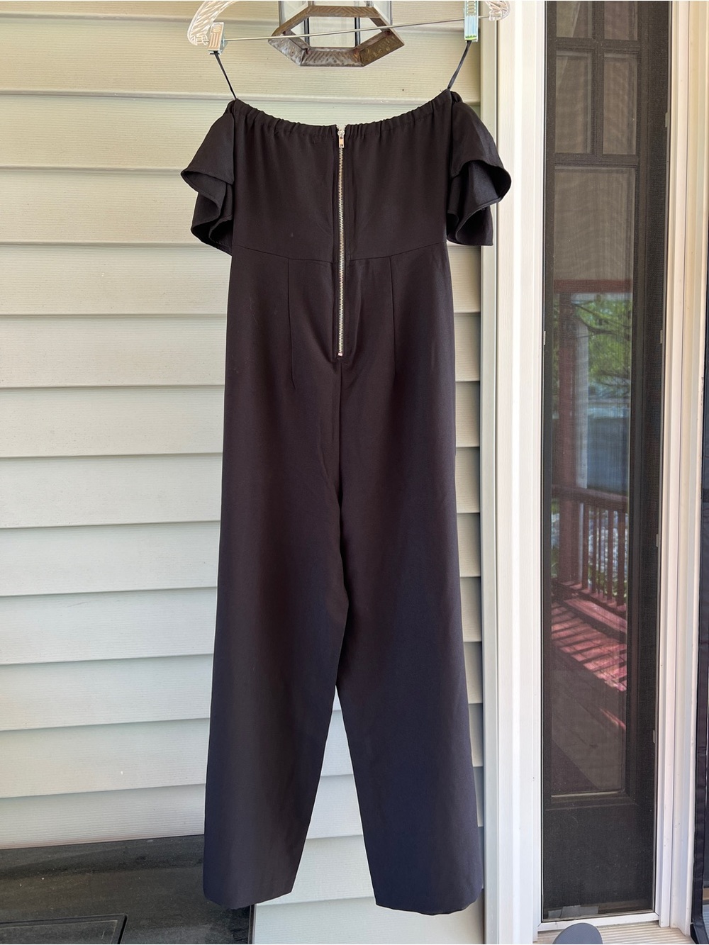 Revamped Off Shoulder Ruffle Jumpsuit size XS - Picture 2 of 6